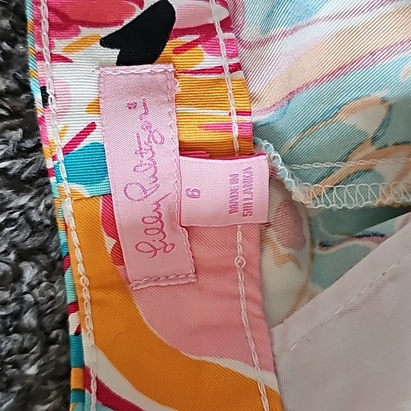 Lilly Pulitzer Elaine pants in Peel and Eat. - Picture 3 of 6